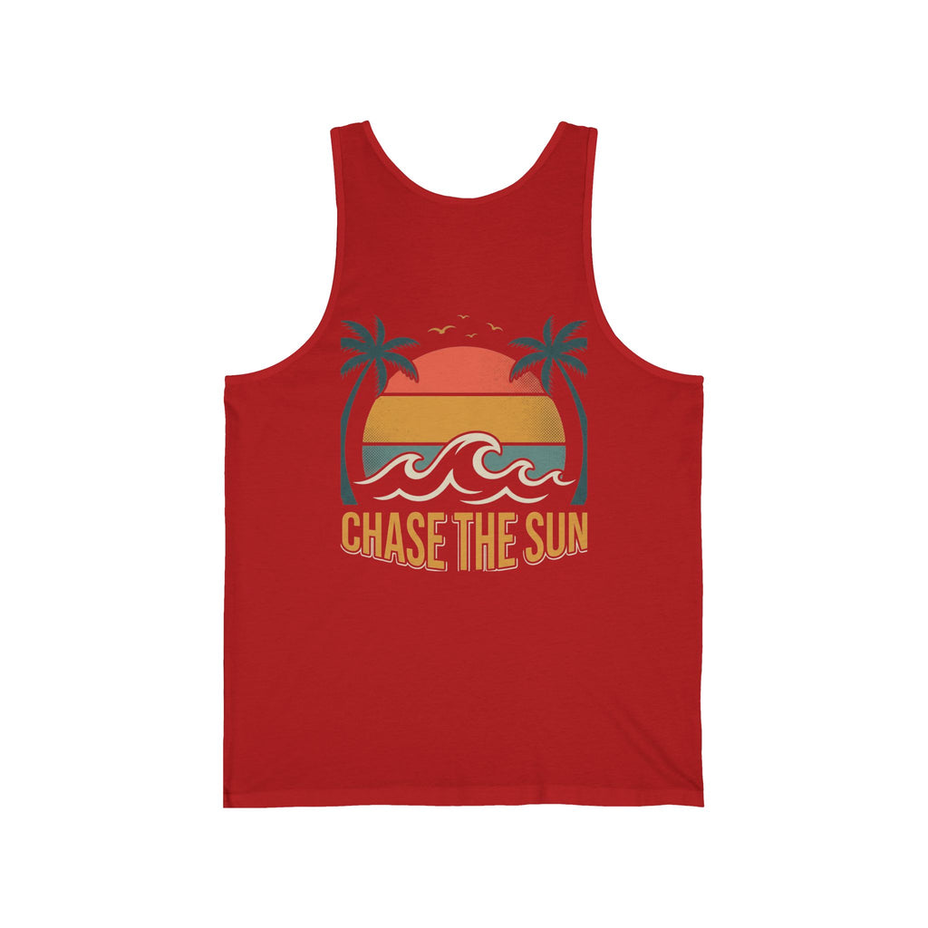 Endless Summer Tank Top — "Chase the Sun" Vintage Surf Graphic