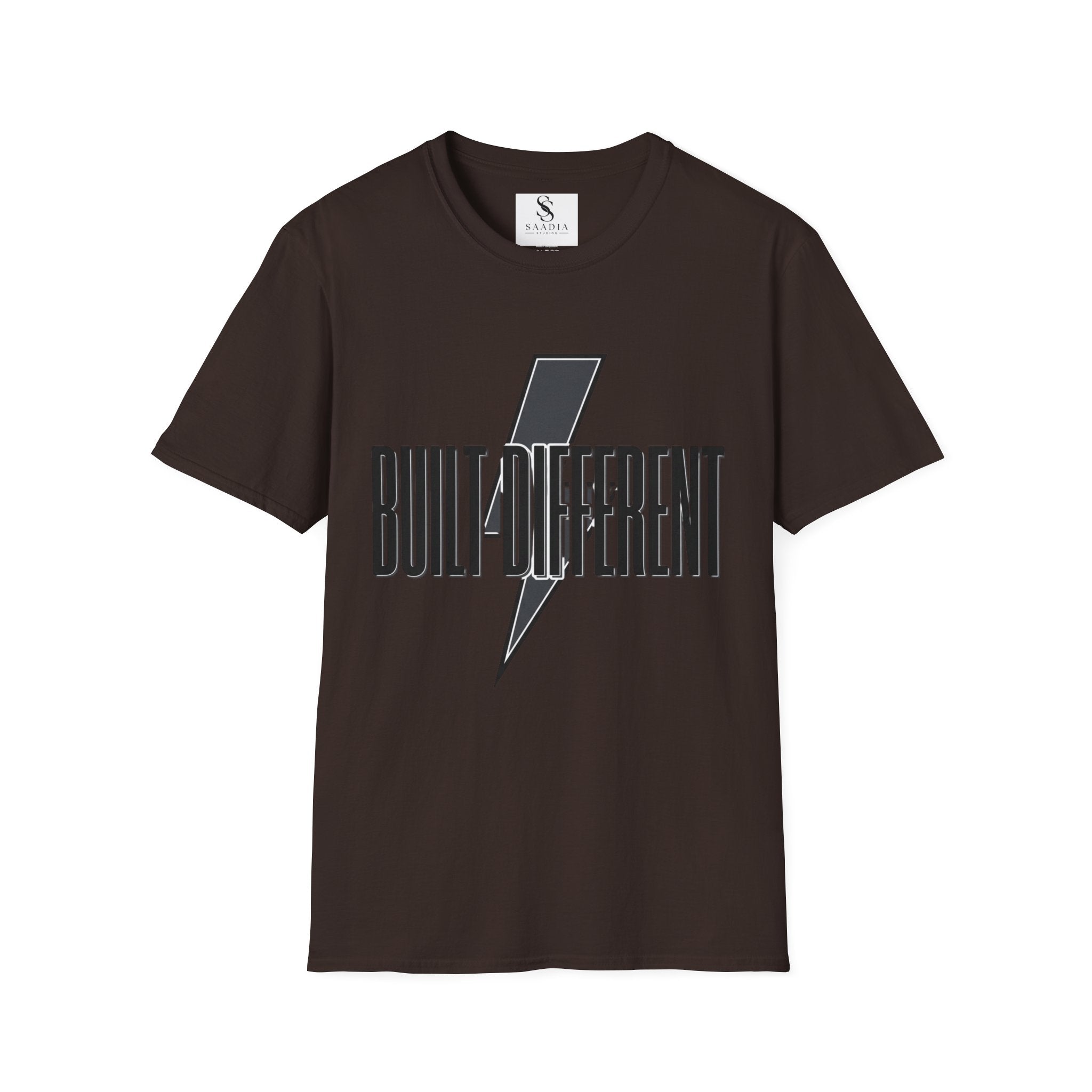 Built Different Lightning Bolt T‑Shirt — Inspirational Graphic Tee