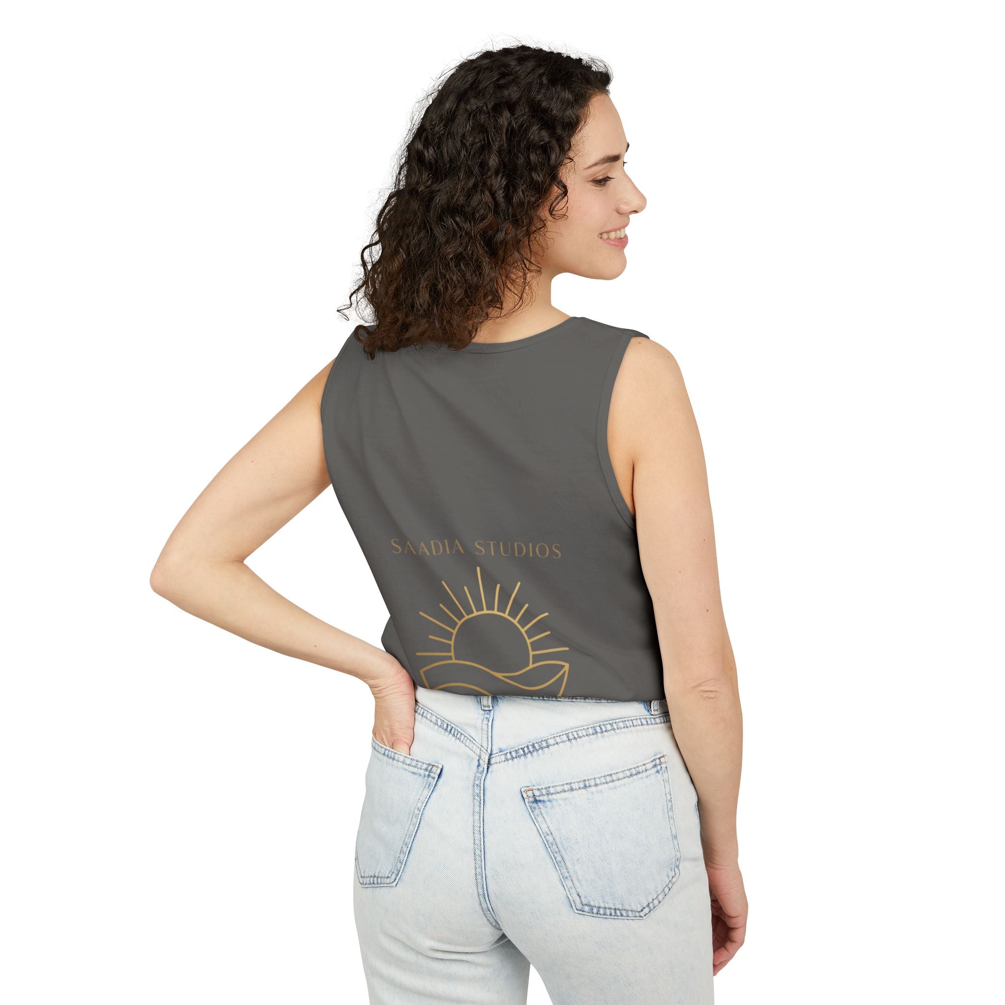 Summer State of Mind Tank Top – 'Good Vibes Only' Beach Graphic