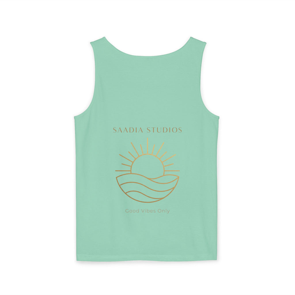 Summer State of Mind Tank Top – 'Good Vibes Only' Beach Graphic