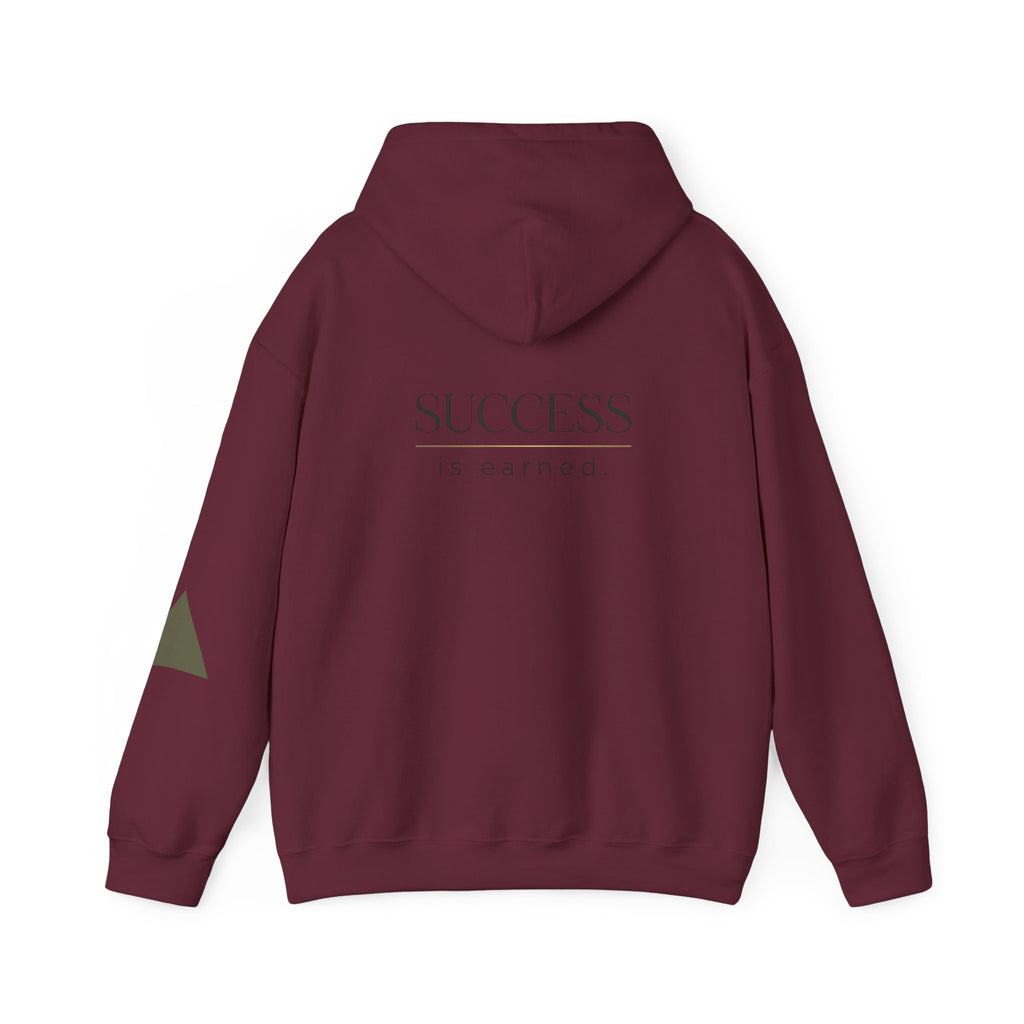 Built Different Hoodie — "Success Is Earned" Motivational Pullover