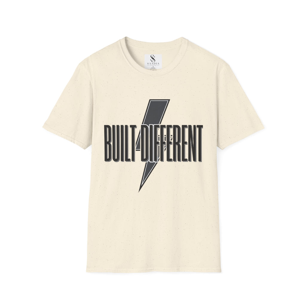 Built Different Lightning Bolt T‑Shirt — Inspirational Graphic Tee