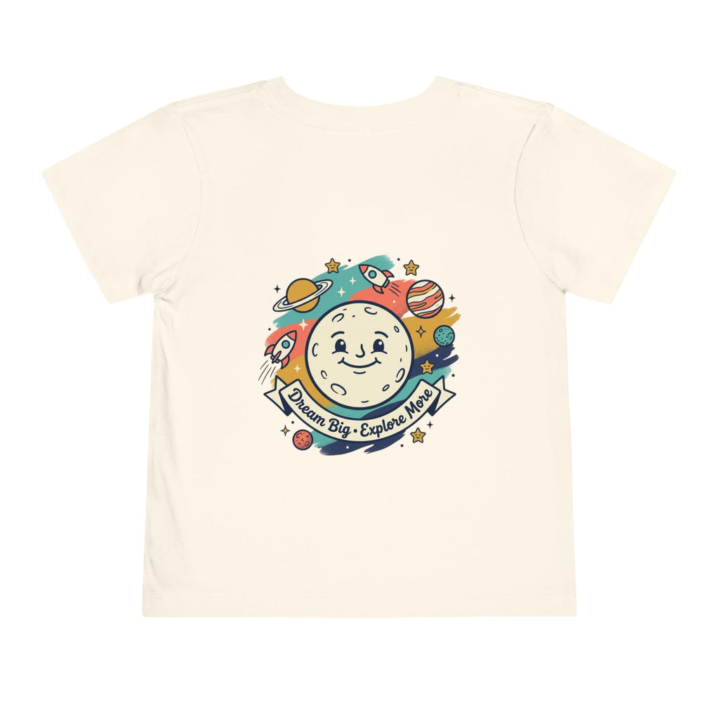 Toddler Tee — 'Dream Big Explore More' Space Bear Rocket Shirt