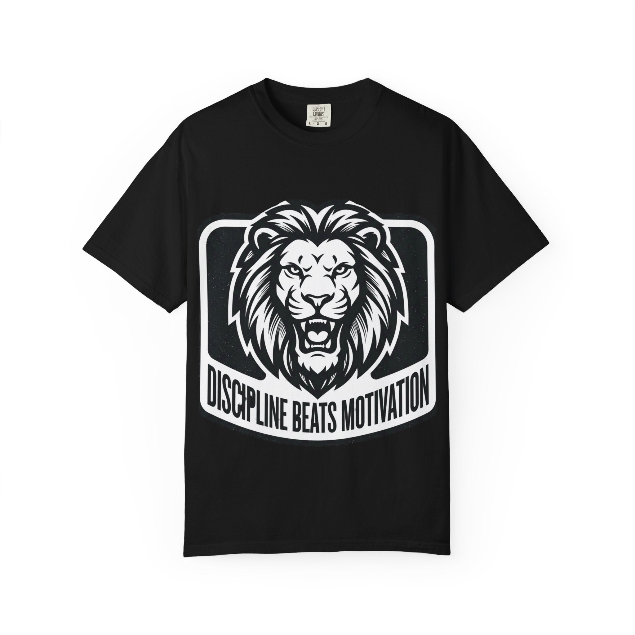 Discipline Beats Motivation Lion T-Shirt