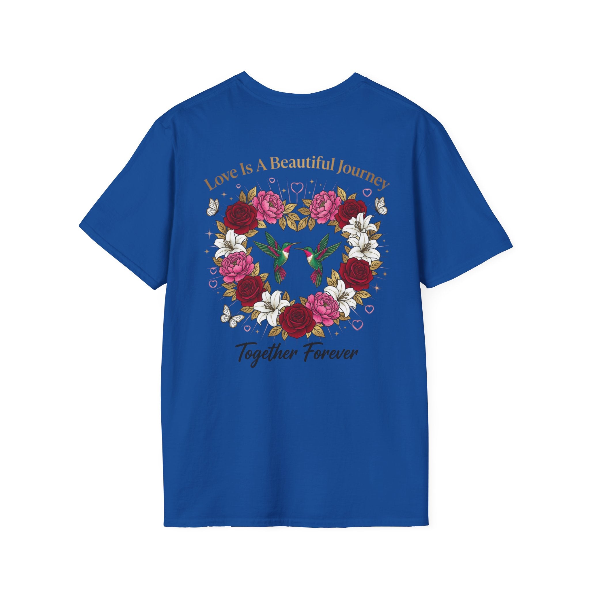 Heart Floral Graphic T-Shirt — "Made With Love" Chest Print