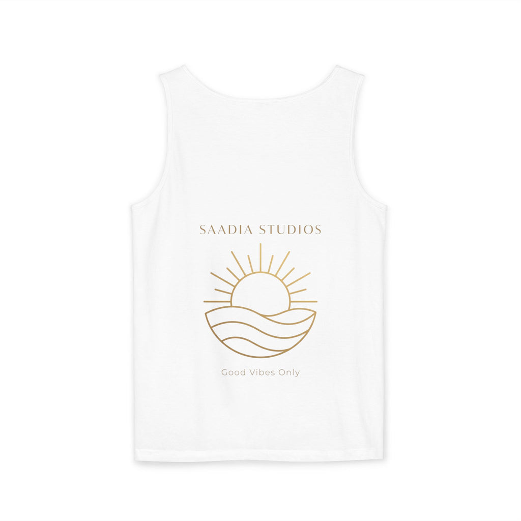 Summer State of Mind Tank Top – 'Good Vibes Only' Beach Graphic