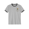 Coastal Life Ringer T-Shirt — "Coastal Life, Mind at Ease" Palm Sunset Tee