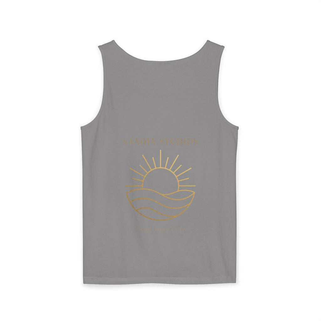 Summer State of Mind Tank Top – 'Good Vibes Only' Beach Graphic