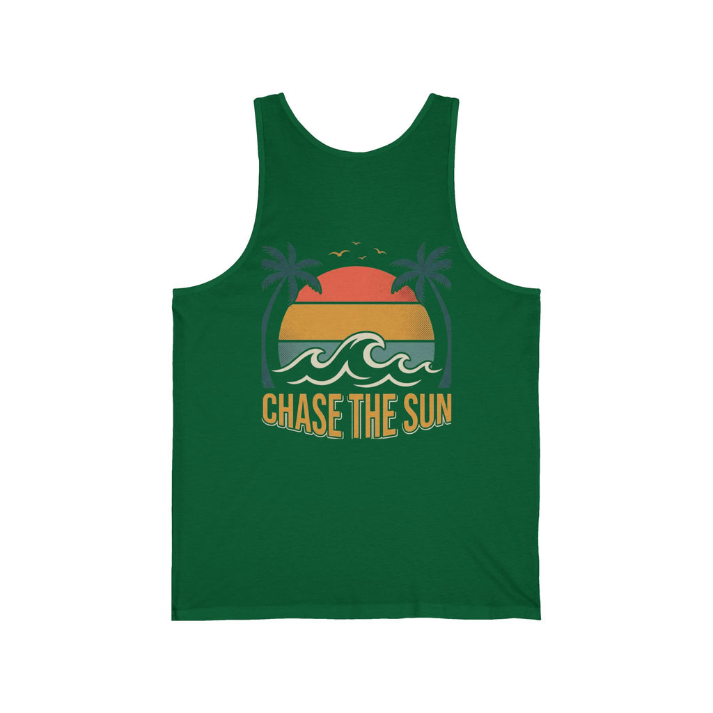 Endless Summer Tank Top — "Chase the Sun" Vintage Surf Graphic