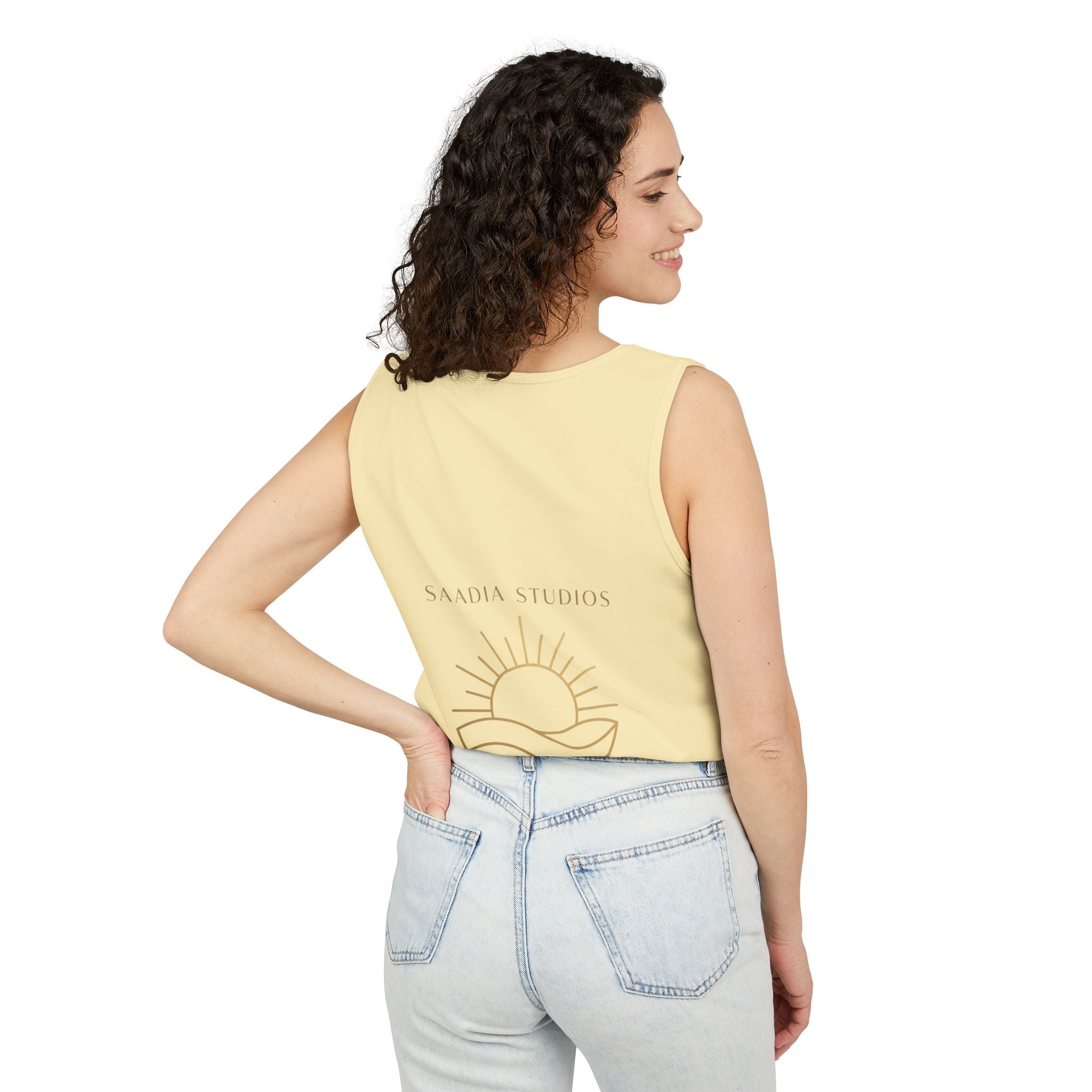 Summer State of Mind Tank Top – 'Good Vibes Only' Beach Graphic