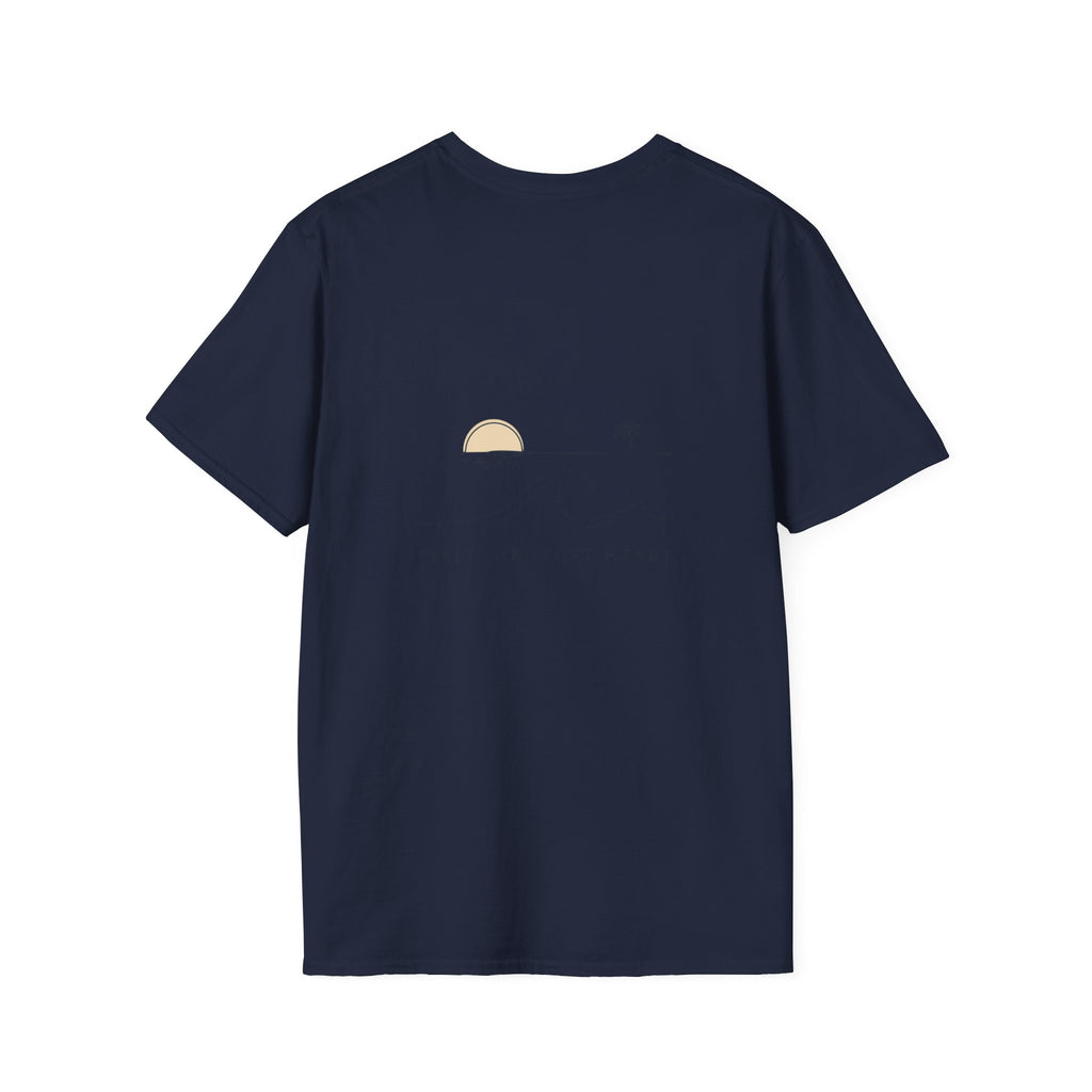 T-Shirt — Minimal Gold Wave Heart Graphic Tee | Beachy, Romantic Casual Top