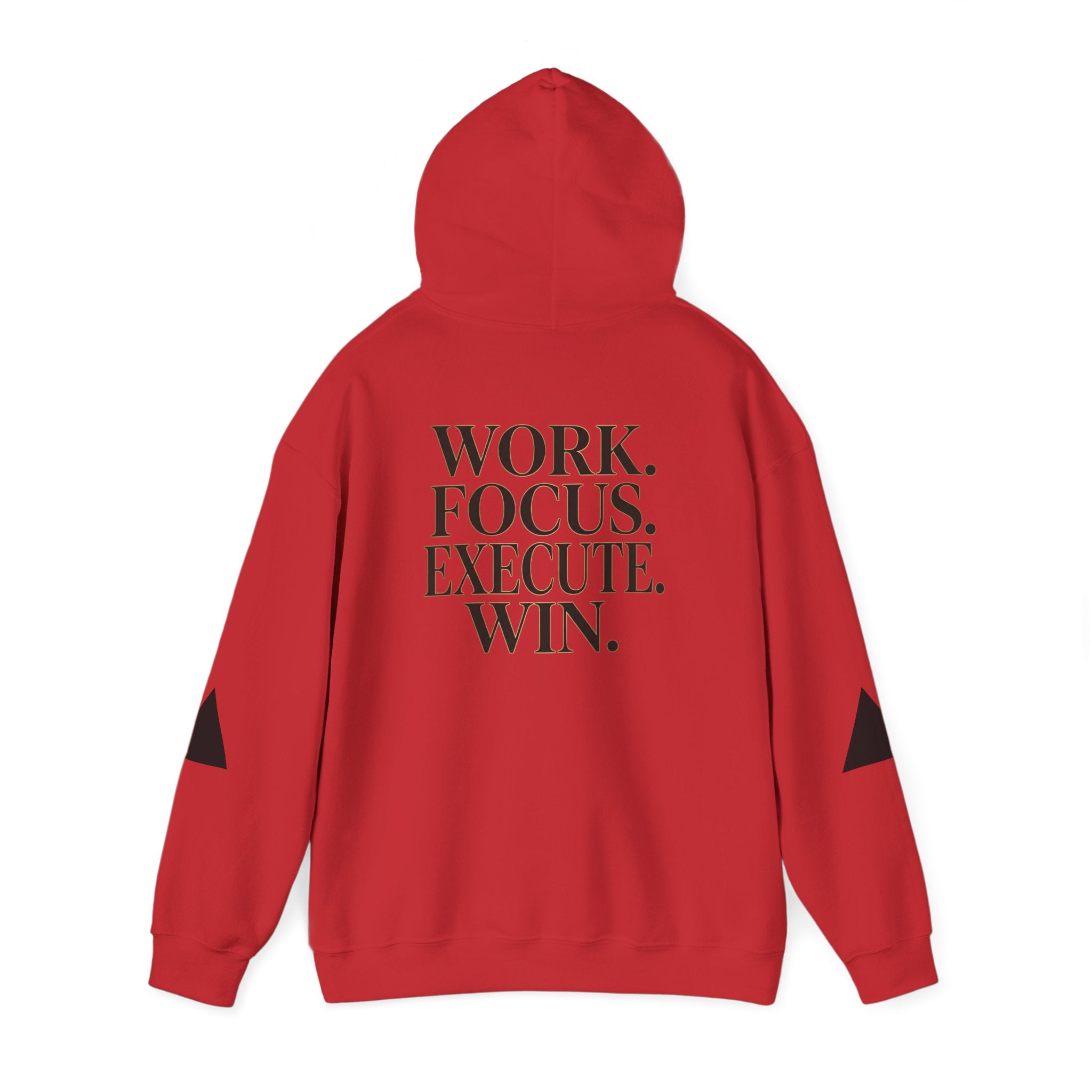 Success Is Earned Hoodie — Work. Focus. Execute. Win. Motivational Pullover