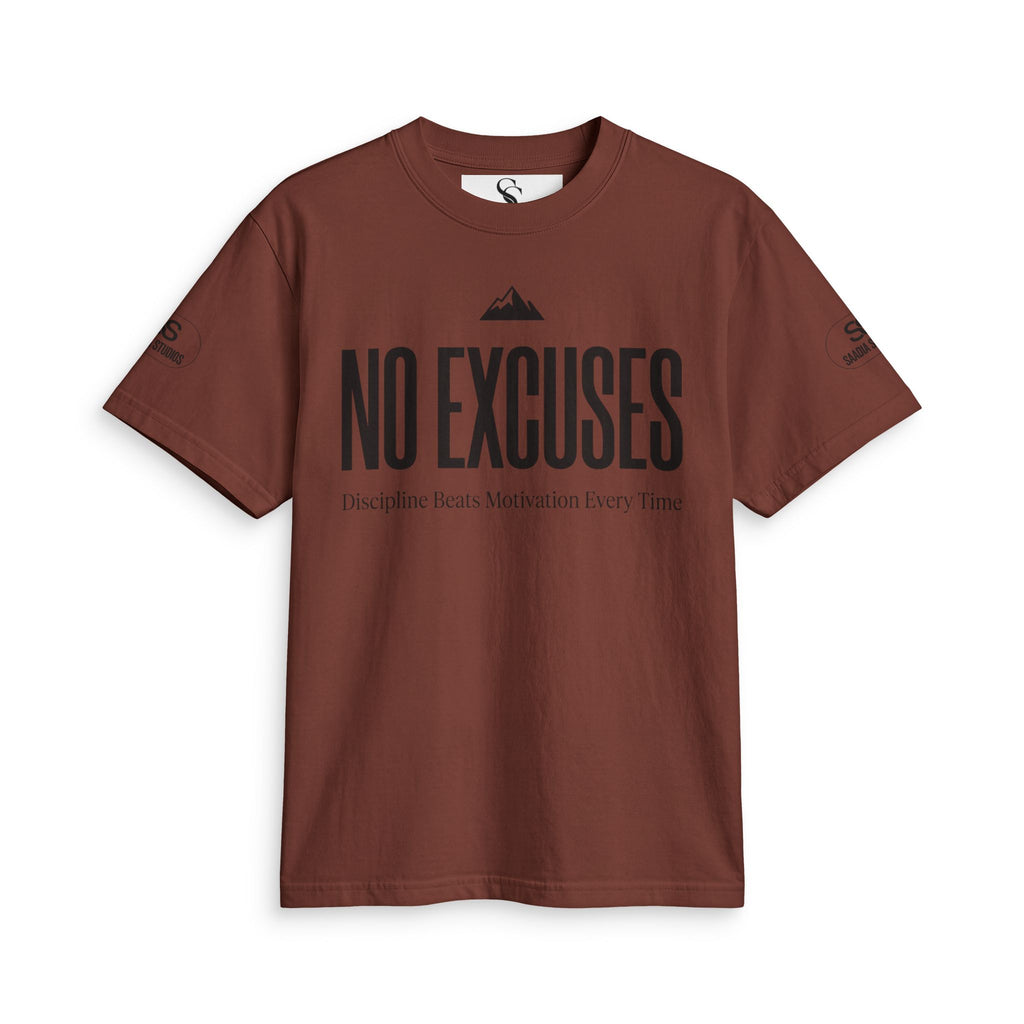 No Excuses T-Shirt — "Wake Up. Work Hard. Stay Humble. Repeat." Motivational Tee