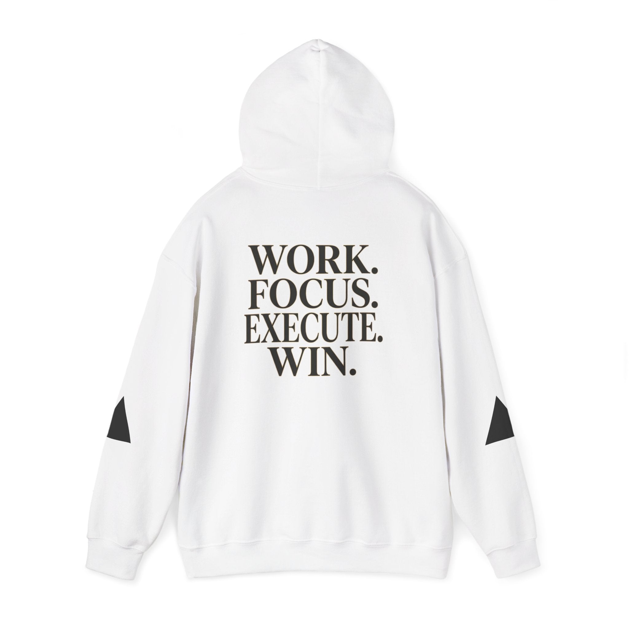 Success Is Earned Hoodie — Work. Focus. Execute. Win. Motivational Pullover