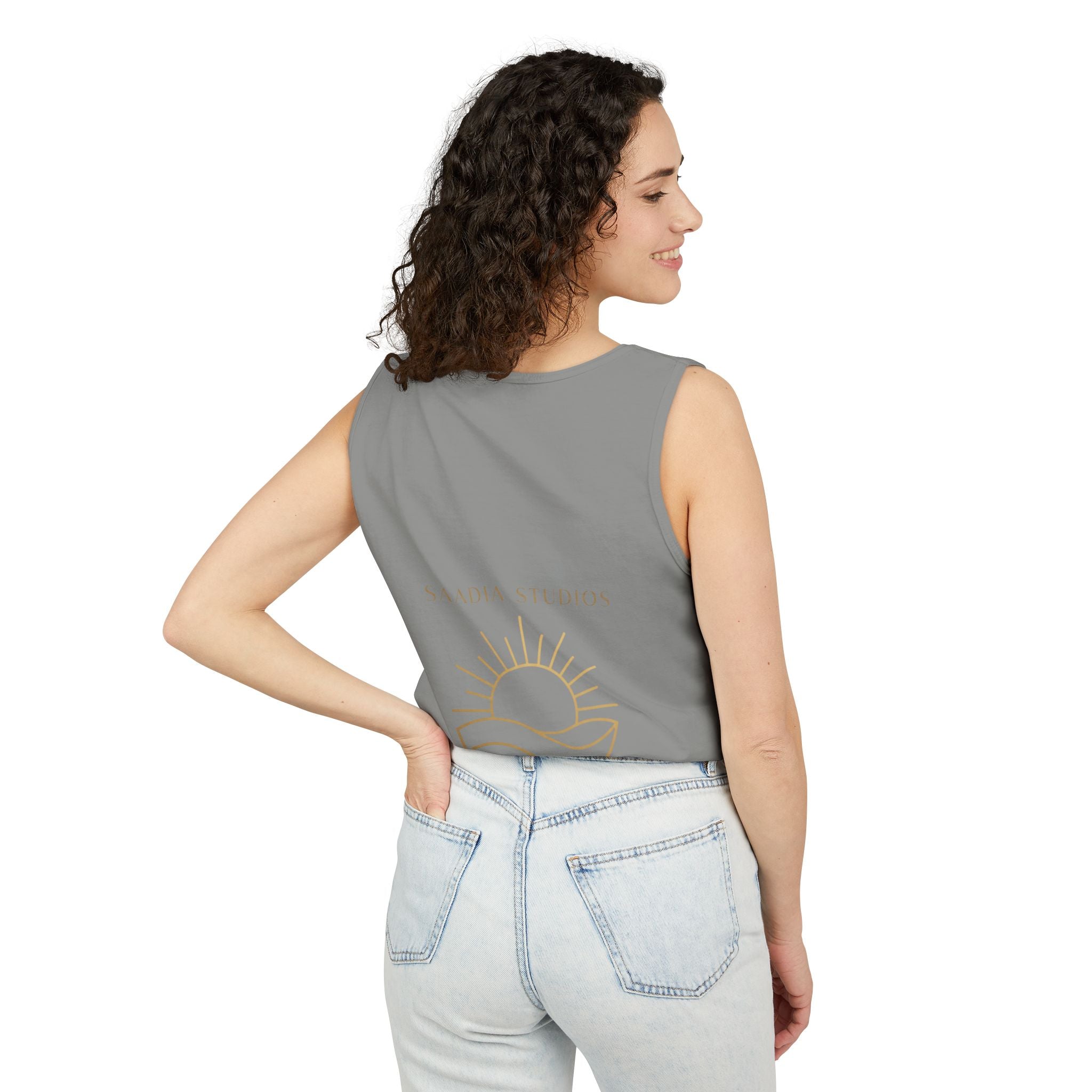 Summer State of Mind Tank Top – 'Good Vibes Only' Beach Graphic