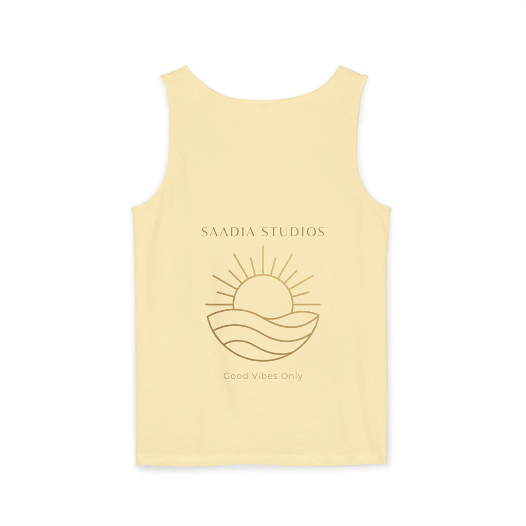 Summer State of Mind Tank Top – 'Good Vibes Only' Beach Graphic