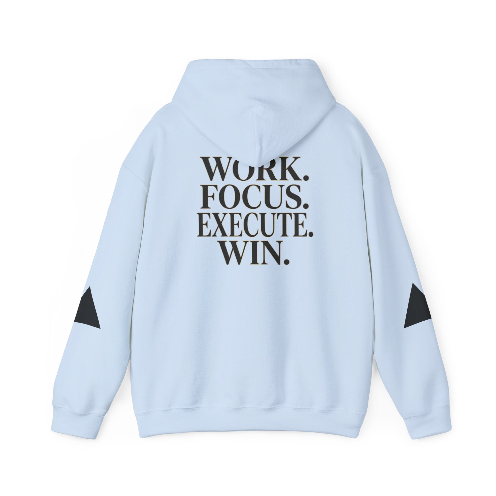 Success Is Earned Hoodie — Work. Focus. Execute. Win. Motivational Pullover