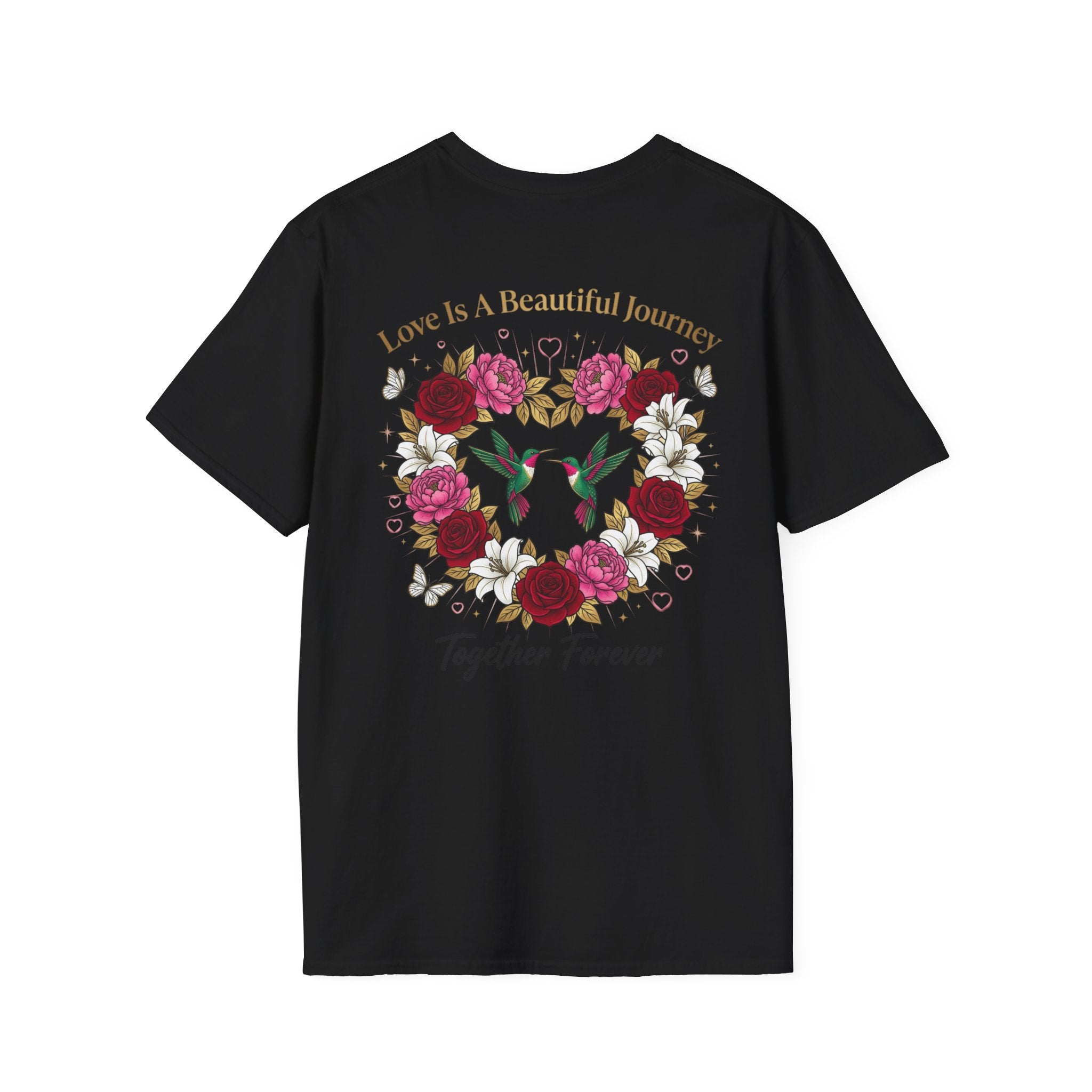 Heart Floral Graphic T-Shirt — "Made With Love" Chest Print