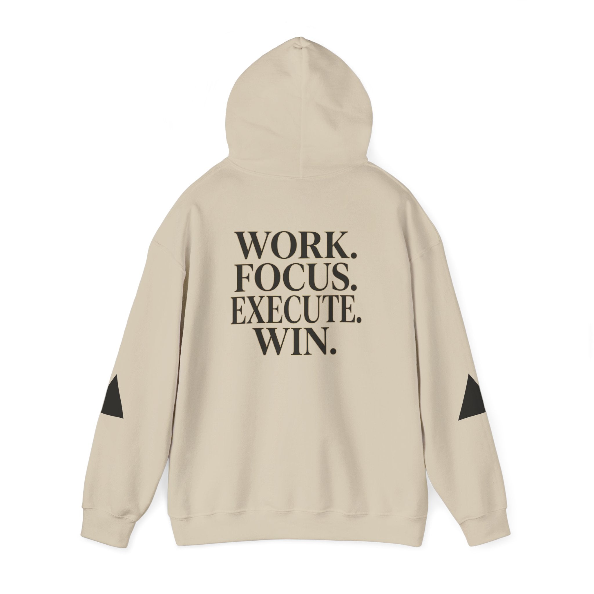 Success Is Earned Hoodie — Work. Focus. Execute. Win. Motivational Pullover