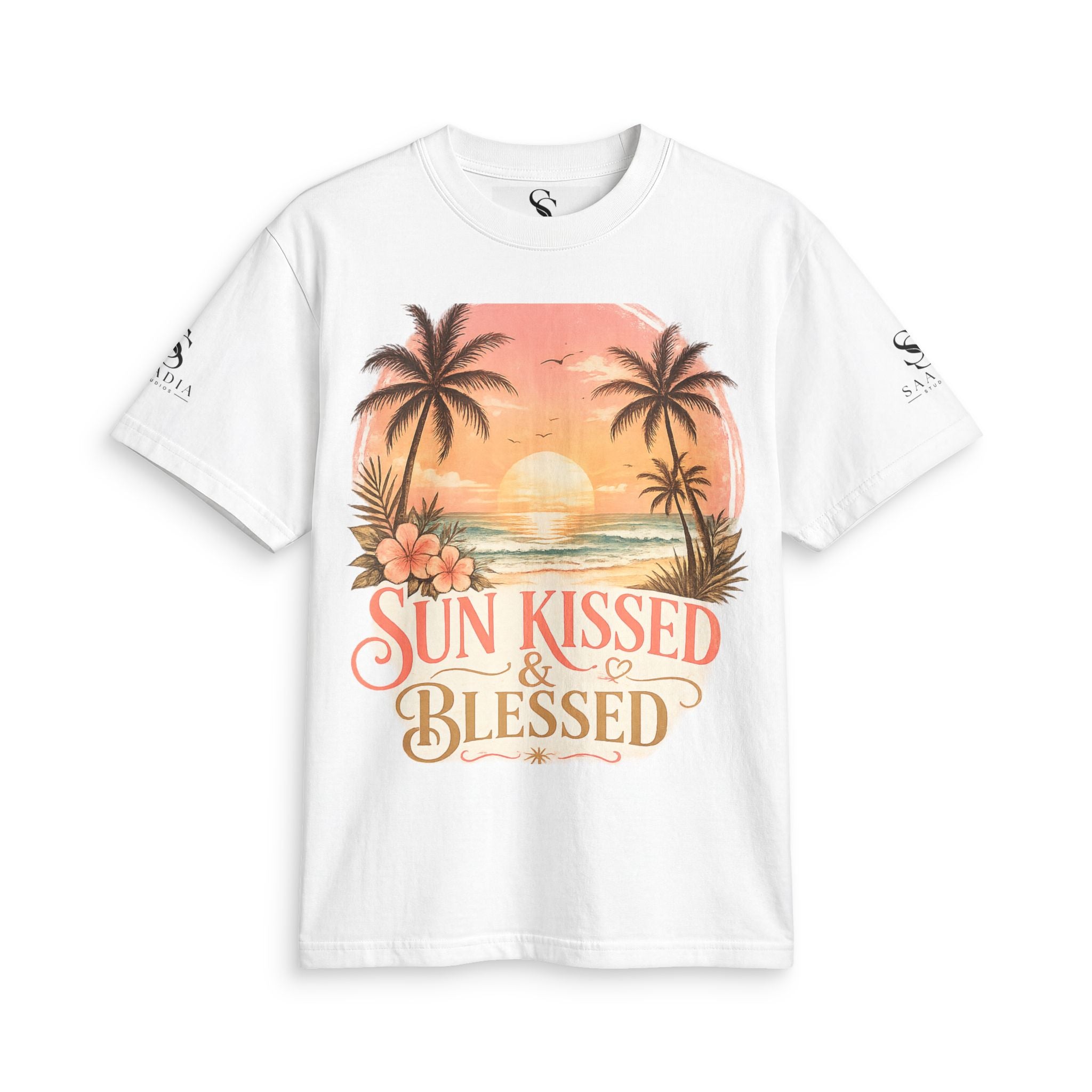 T-Shirt — Sun Kissed & Blessed / My Love Languages (PHP • JS • C#)