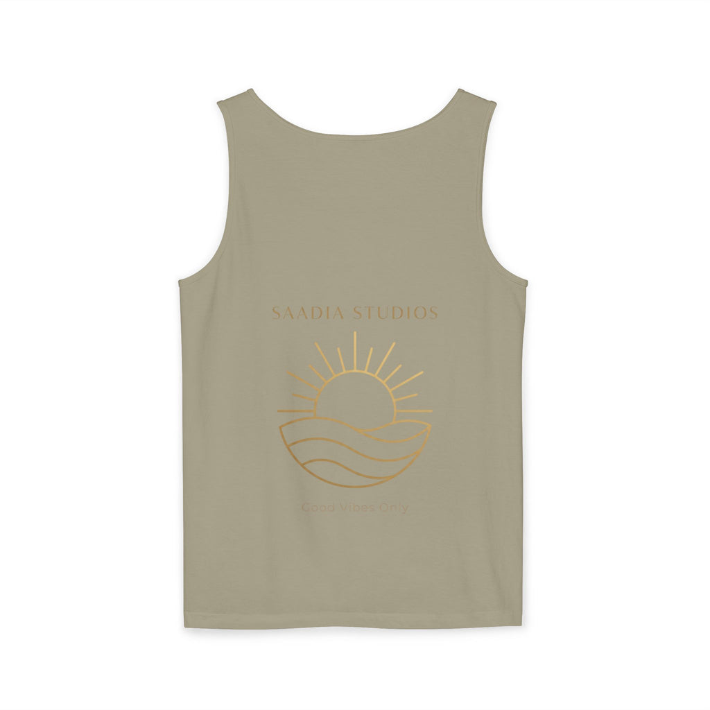 Summer State of Mind Tank Top – 'Good Vibes Only' Beach Graphic