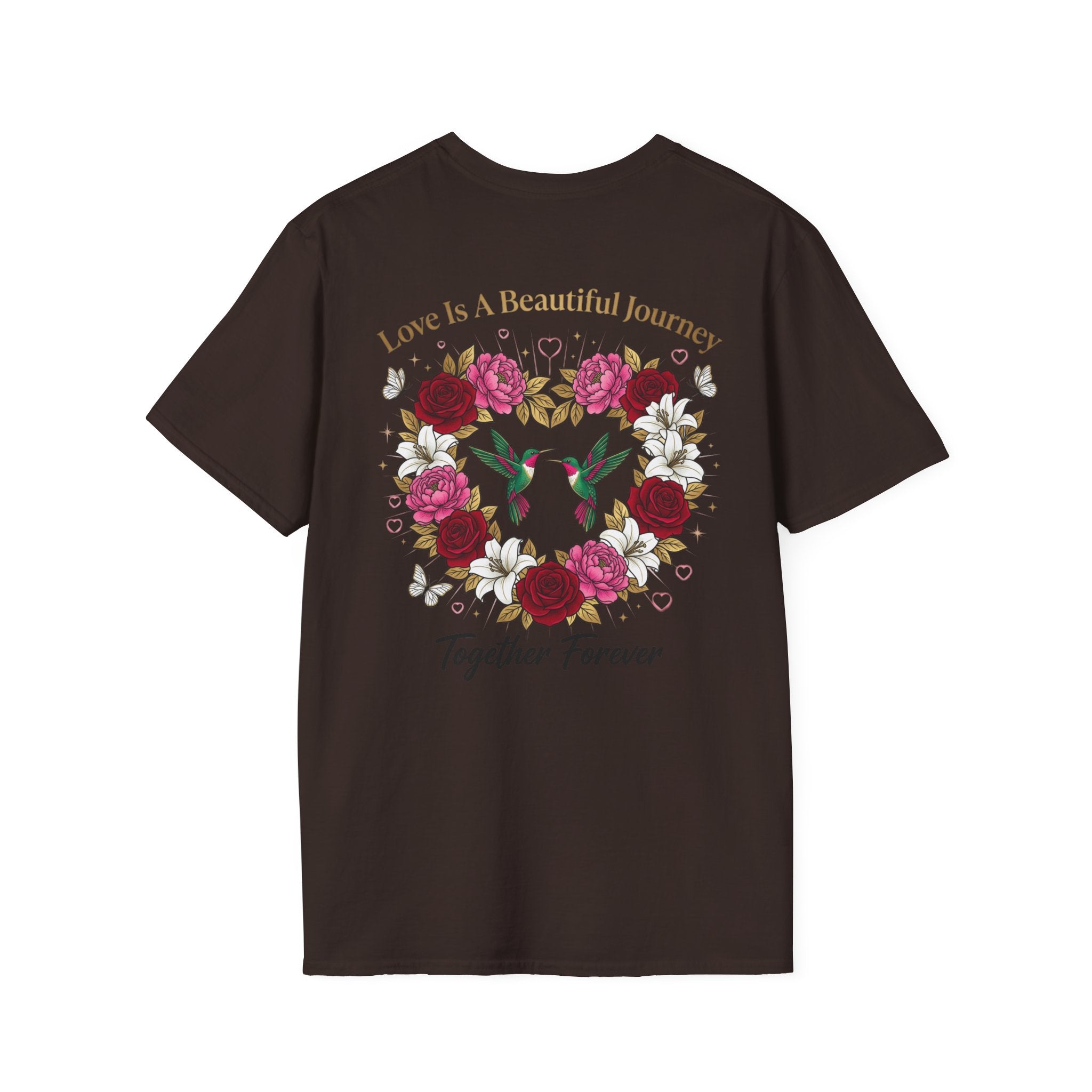 Heart Floral Graphic T-Shirt — "Made With Love" Chest Print