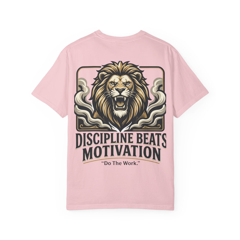 Discipline Beats Motivation Lion T-Shirt