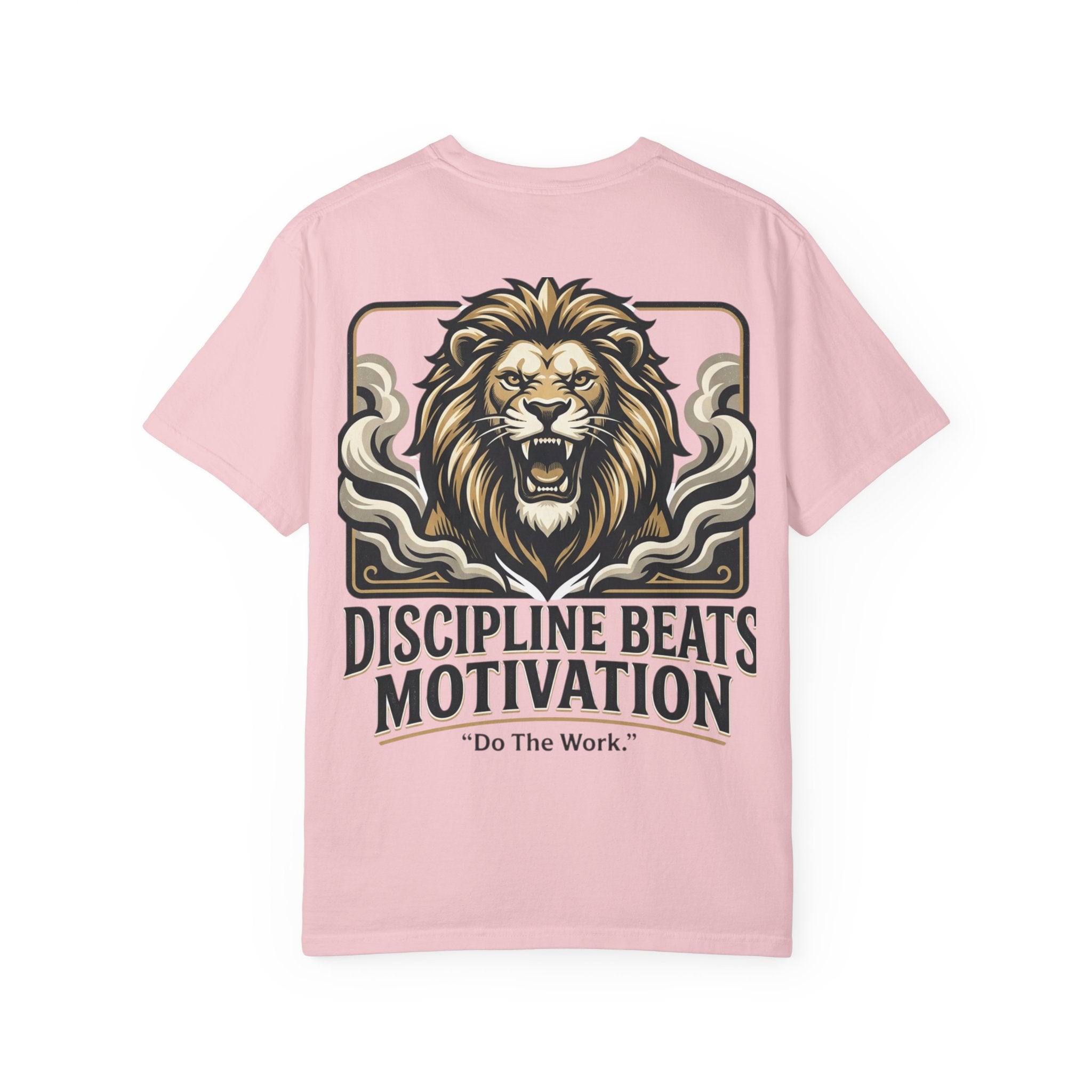 Discipline Beats Motivation Lion T-Shirt