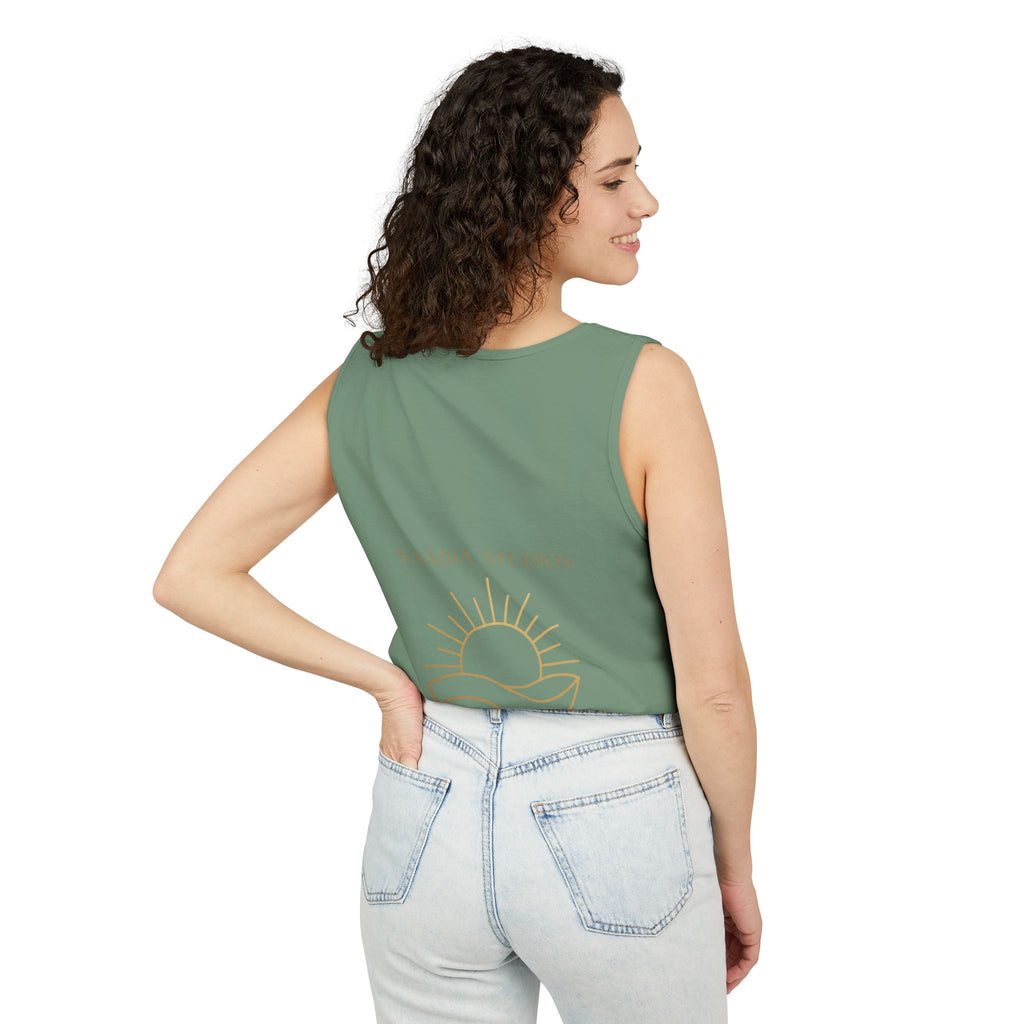 Summer State of Mind Tank Top – 'Good Vibes Only' Beach Graphic