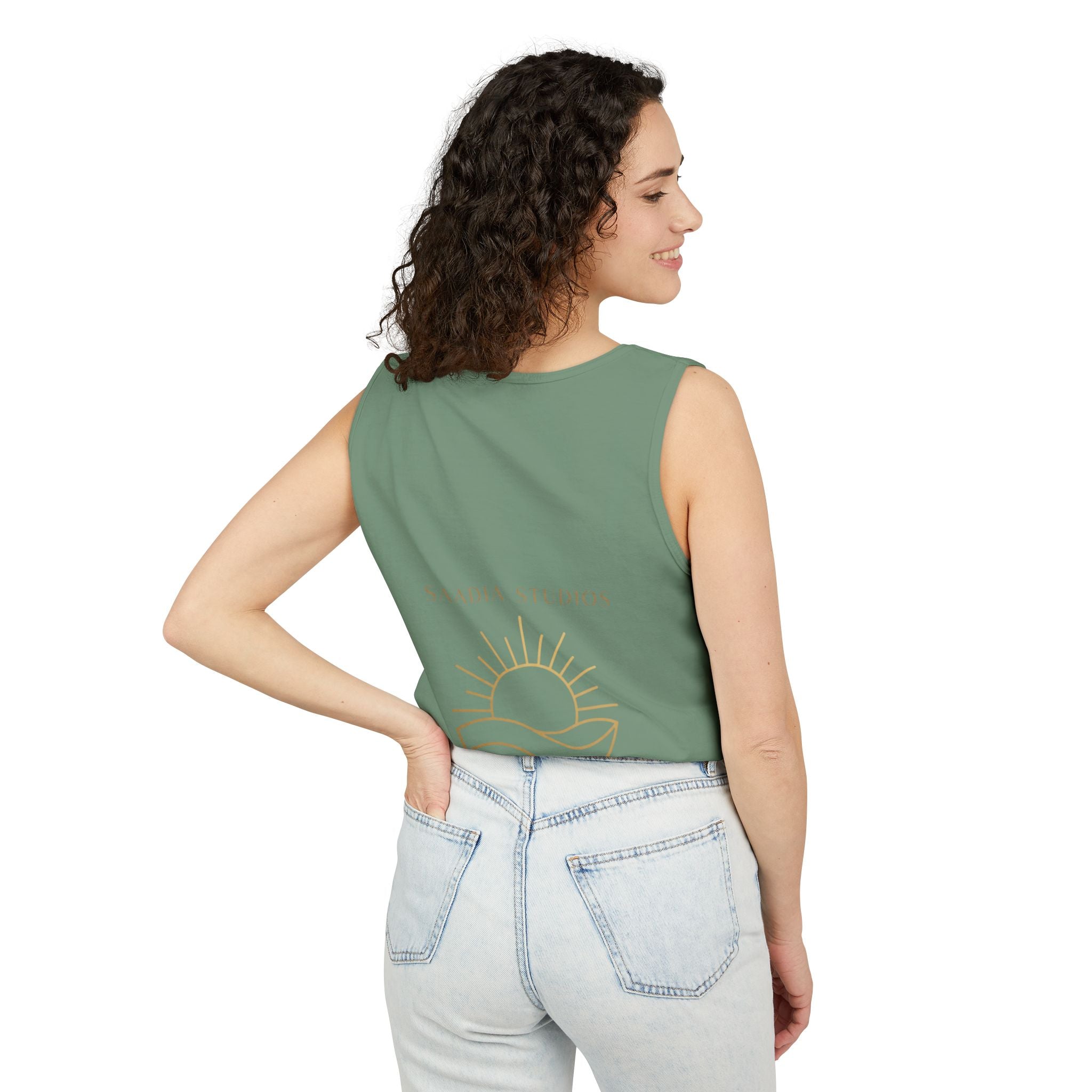 Summer State of Mind Tank Top – 'Good Vibes Only' Beach Graphic