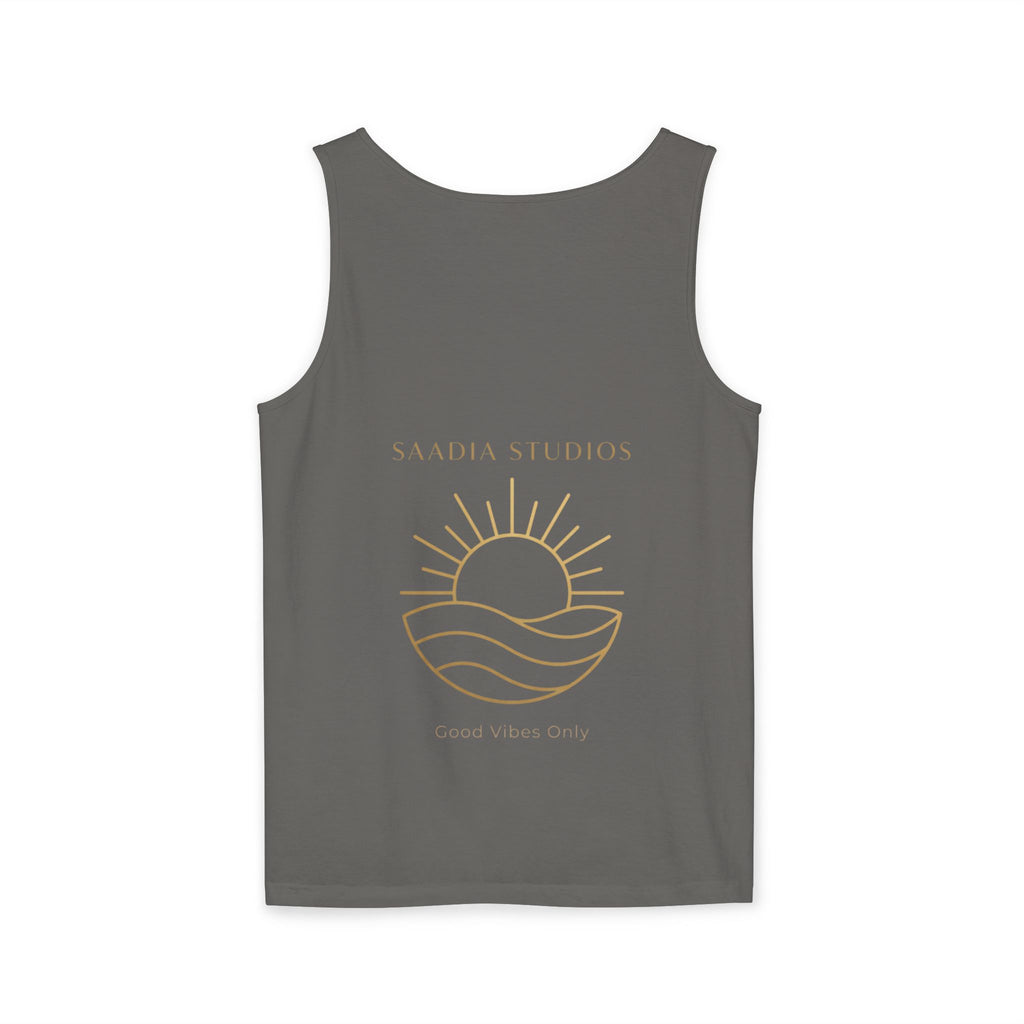 Summer State of Mind Tank Top – 'Good Vibes Only' Beach Graphic