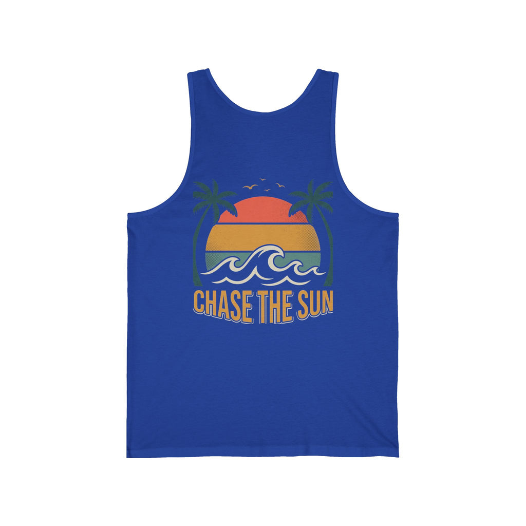 Endless Summer Tank Top — "Chase the Sun" Vintage Surf Graphic