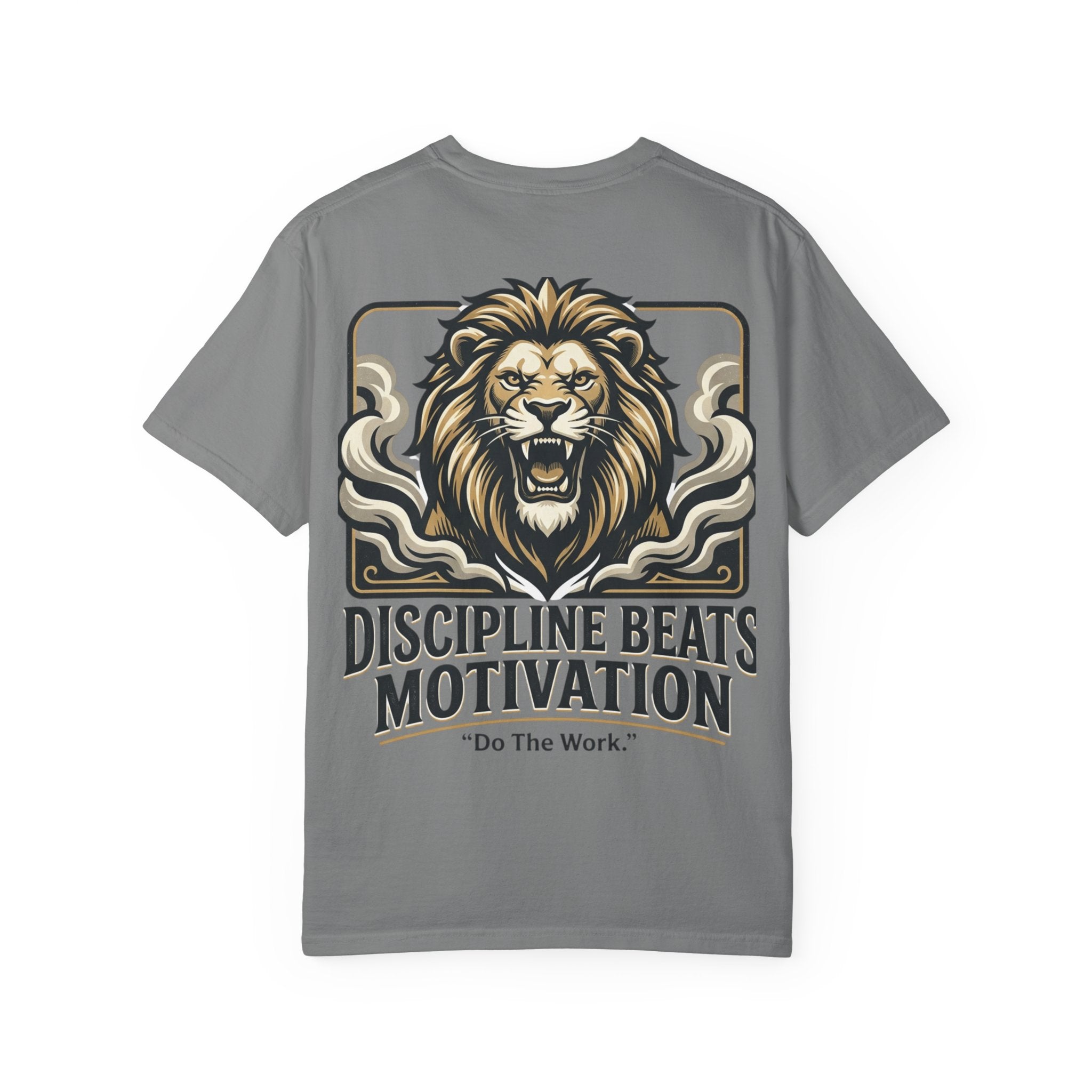 Discipline Beats Motivation Lion T-Shirt