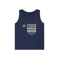 Motivational 'FOCUS Discipline Success' Cotton Tank Top