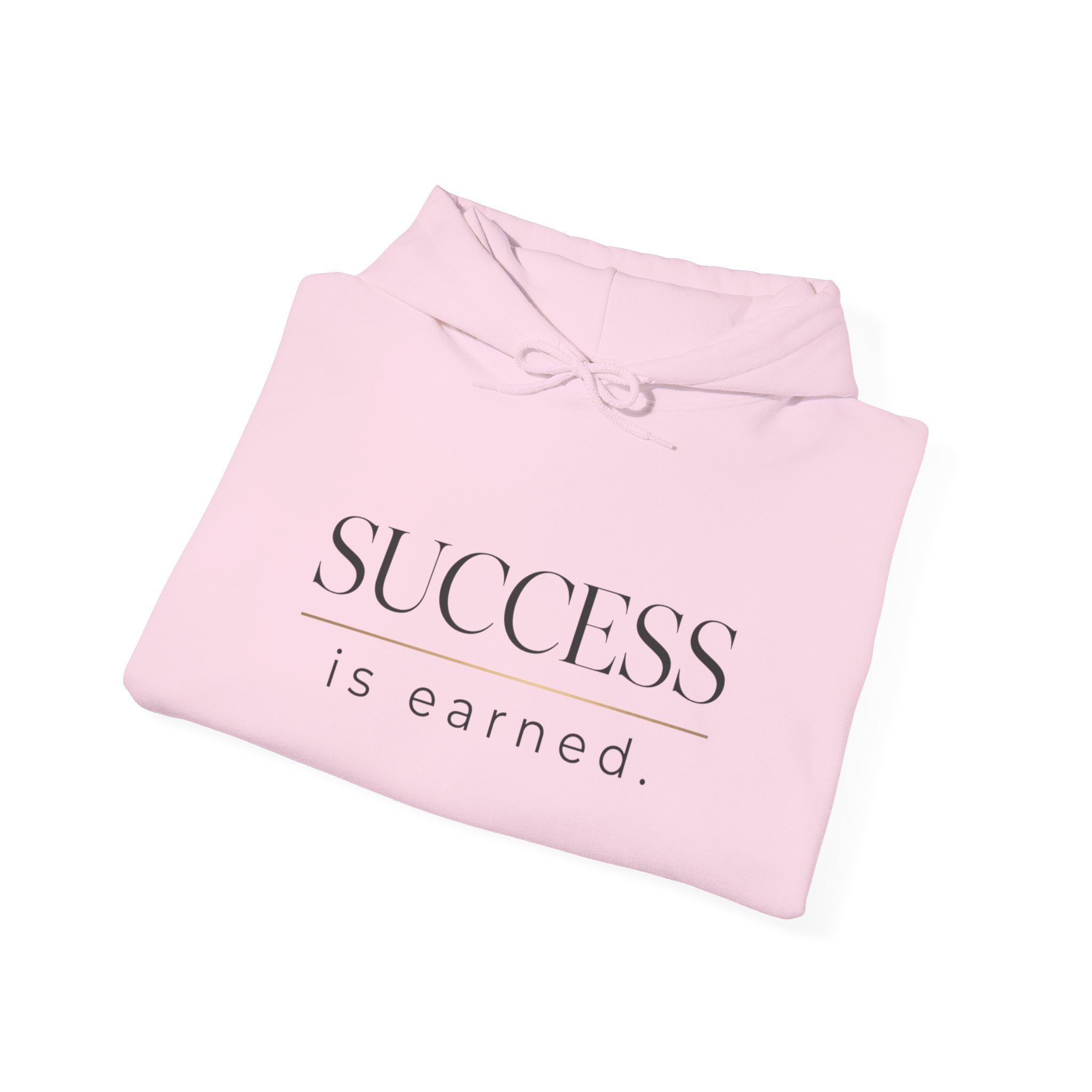 Success Is Earned Hoodie — Work. Focus. Execute. Win. Motivational Pullover