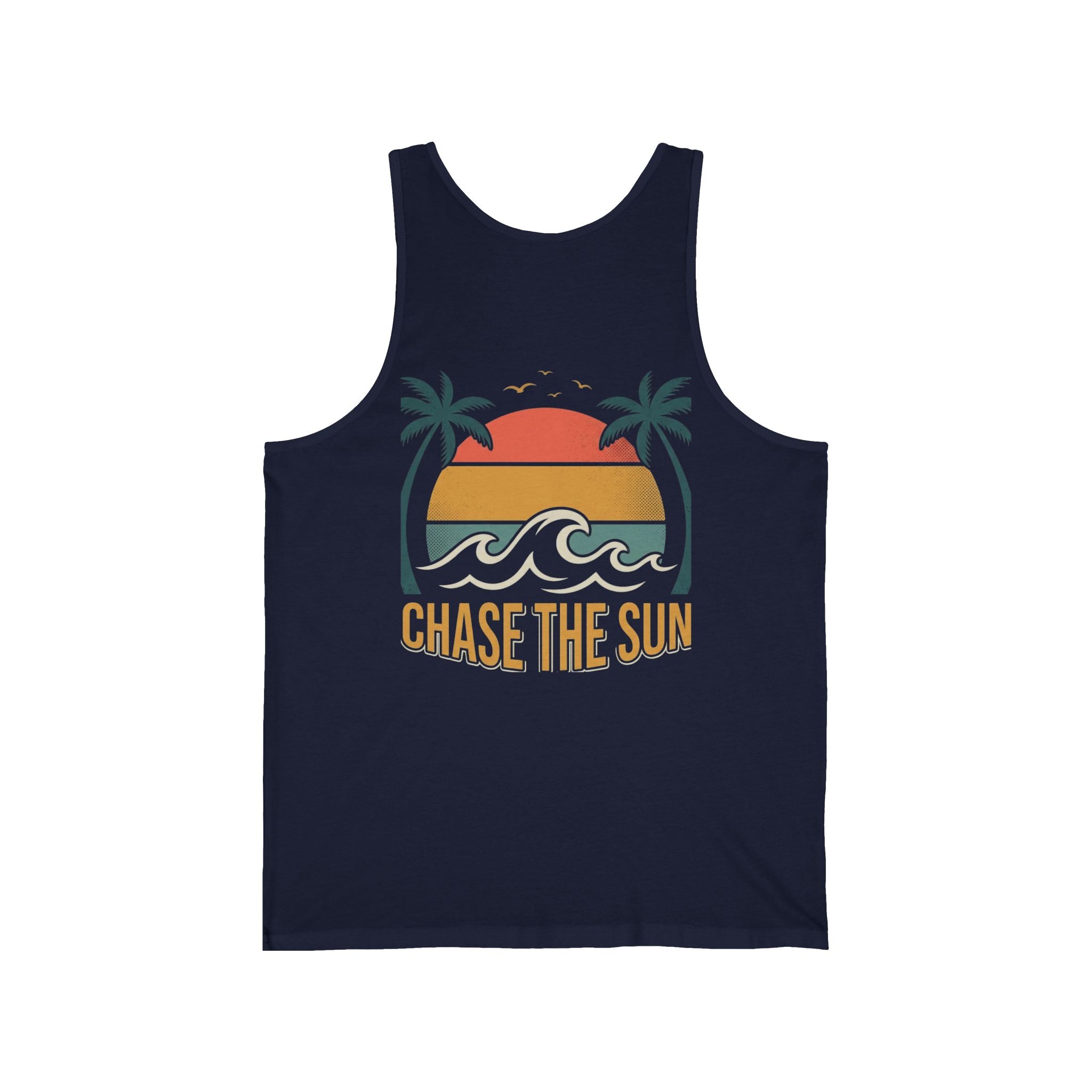 Endless Summer Tank Top — "Chase the Sun" Vintage Surf Graphic