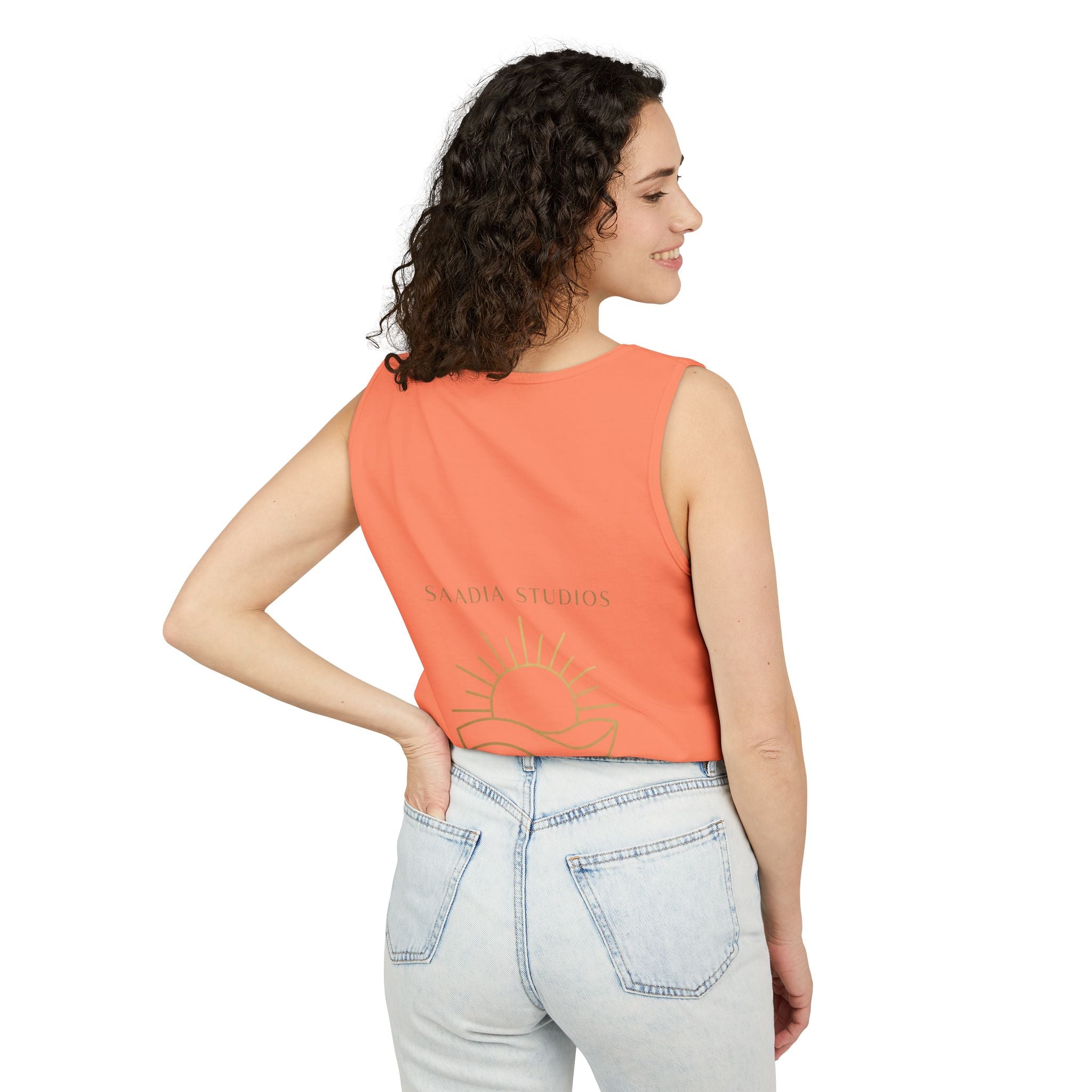 Summer State of Mind Tank Top – 'Good Vibes Only' Beach Graphic