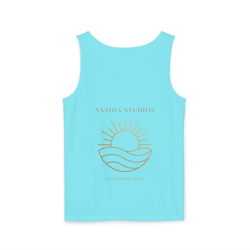 Summer State of Mind Tank Top – 'Good Vibes Only' Beach Graphic