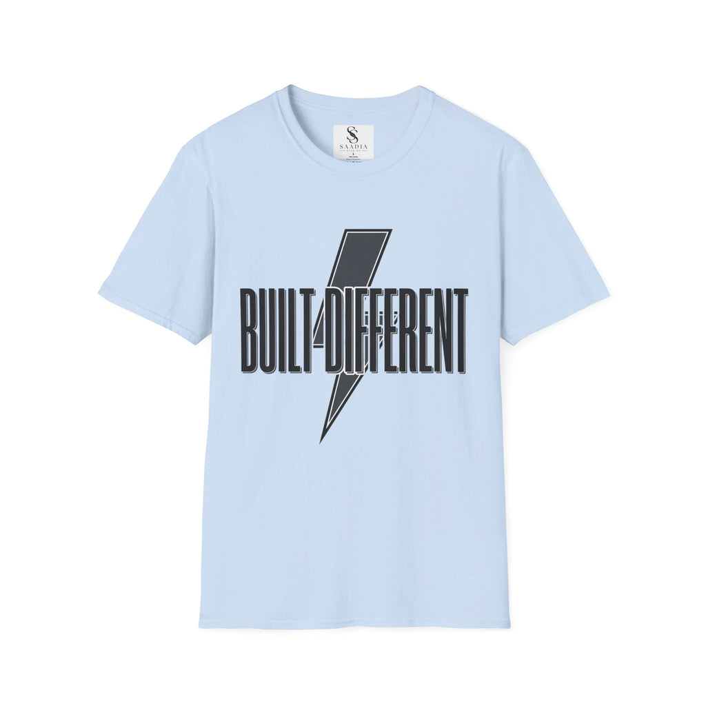 Built Different Lightning Bolt T‑Shirt — Inspirational Graphic Tee