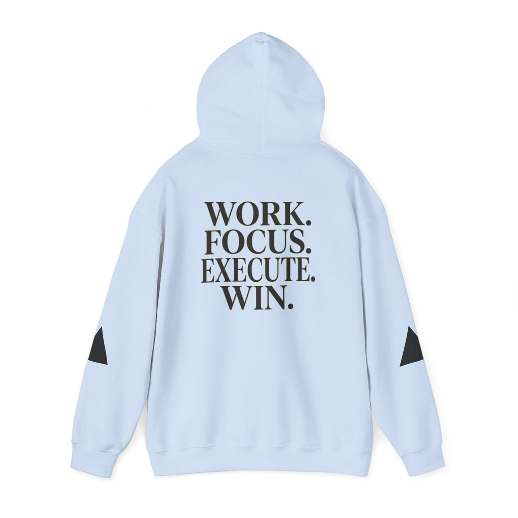 Success Is Earned Hoodie — Work. Focus. Execute. Win. Motivational Pullover