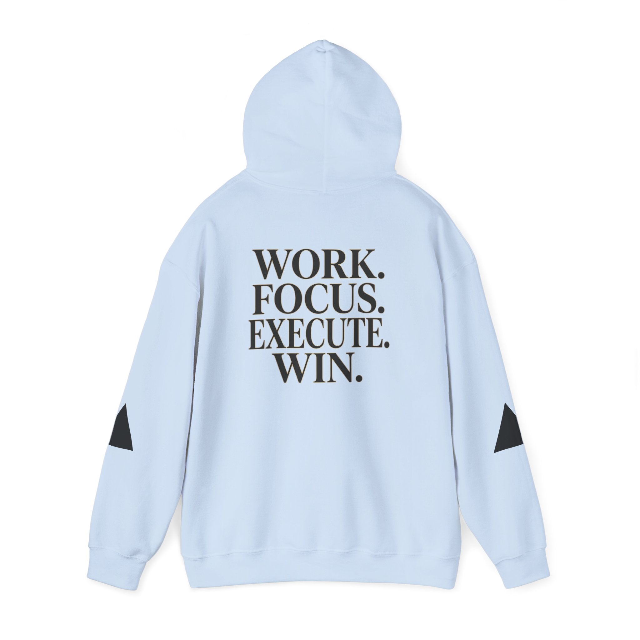 Success Is Earned Hoodie — Work. Focus. Execute. Win. Motivational Pullover