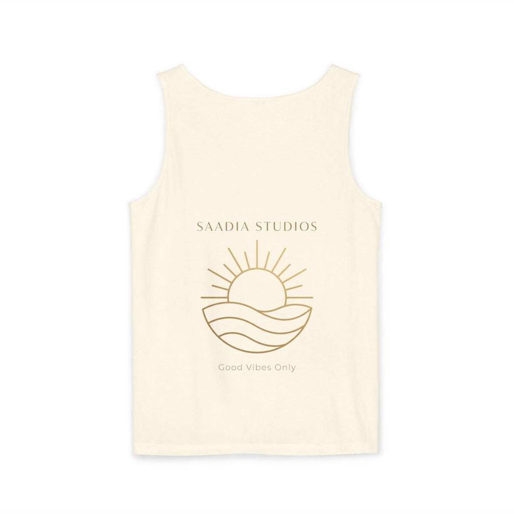 Summer State of Mind Tank Top – 'Good Vibes Only' Beach Graphic