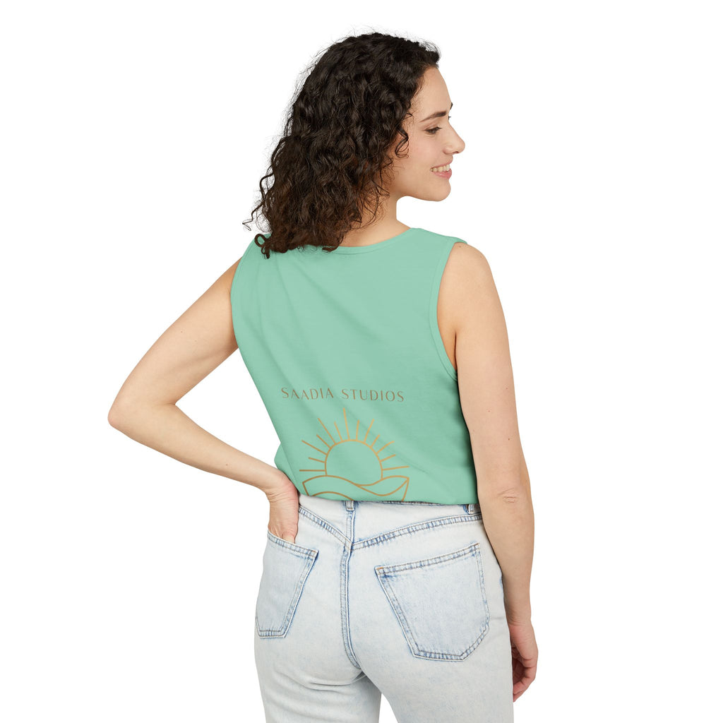 Summer State of Mind Tank Top – 'Good Vibes Only' Beach Graphic