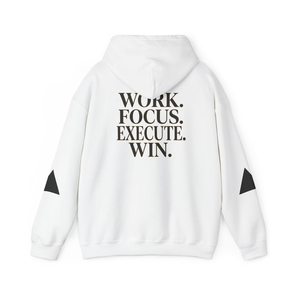 Success Is Earned Hoodie — Work. Focus. Execute. Win. Motivational Pullover