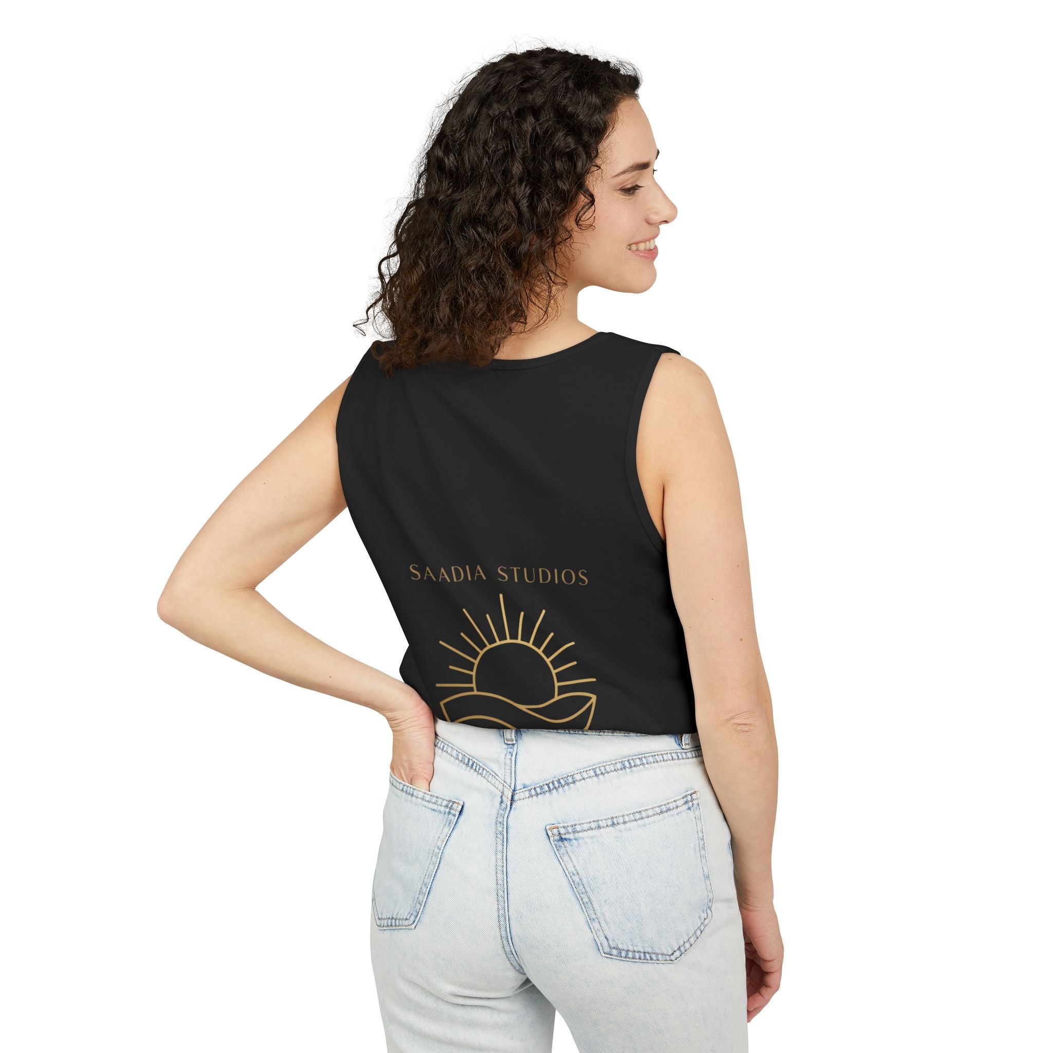 Summer State of Mind Tank Top – 'Good Vibes Only' Beach Graphic