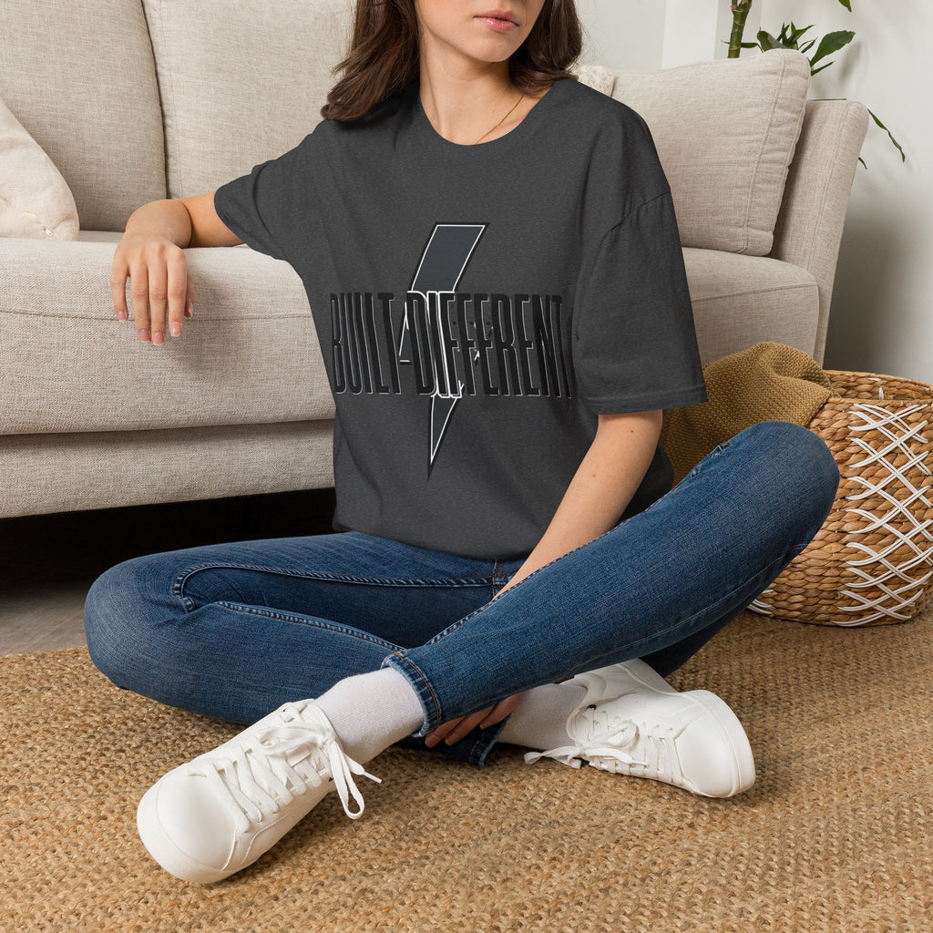 Built Different Lightning Bolt T‑Shirt — Inspirational Graphic Tee