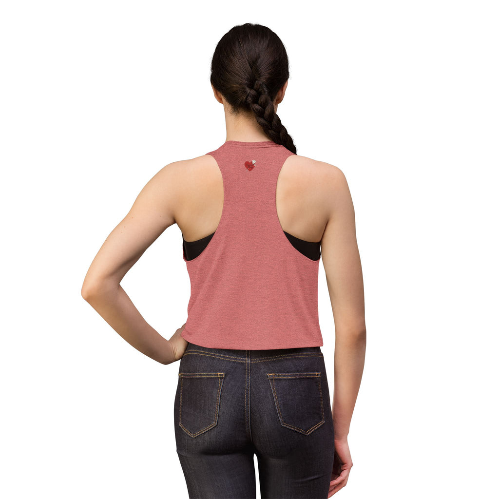 Heart Sunset Crop Top — Retro Beach Love Tank