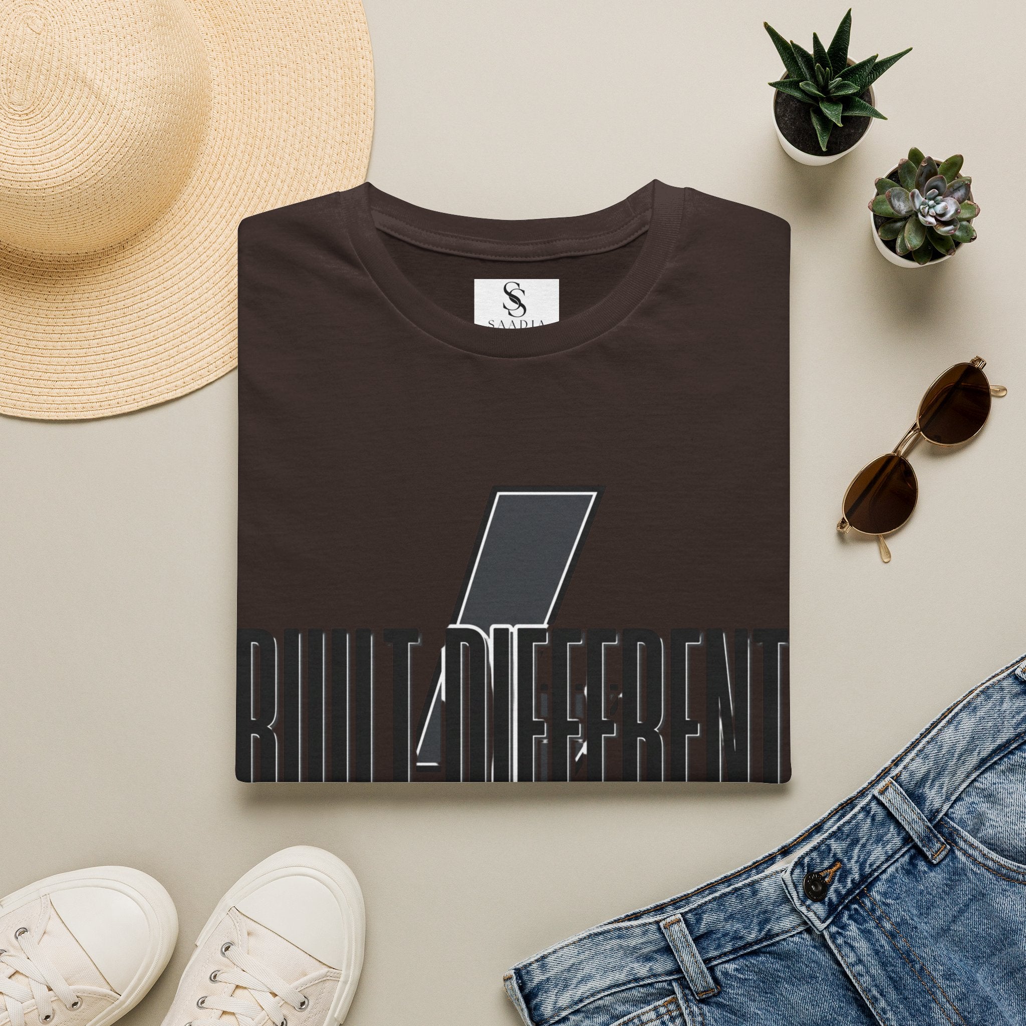 Built Different Lightning Bolt T‑Shirt — Inspirational Graphic Tee