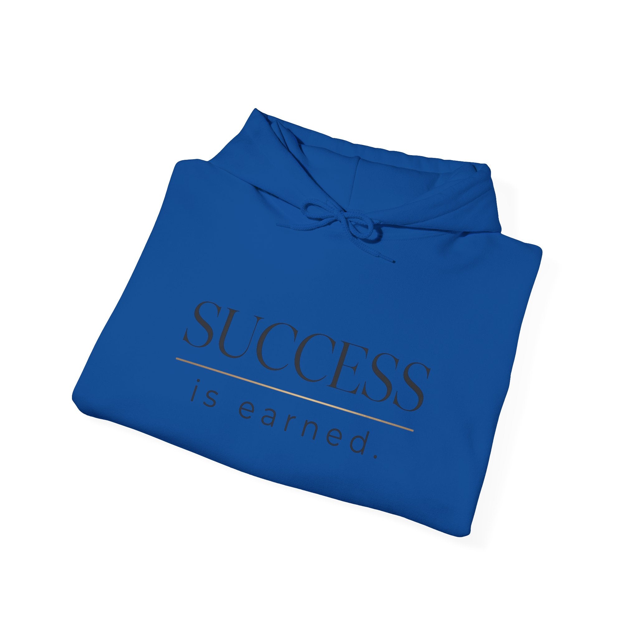 Success Is Earned Hoodie — Work. Focus. Execute. Win. Motivational Pullover