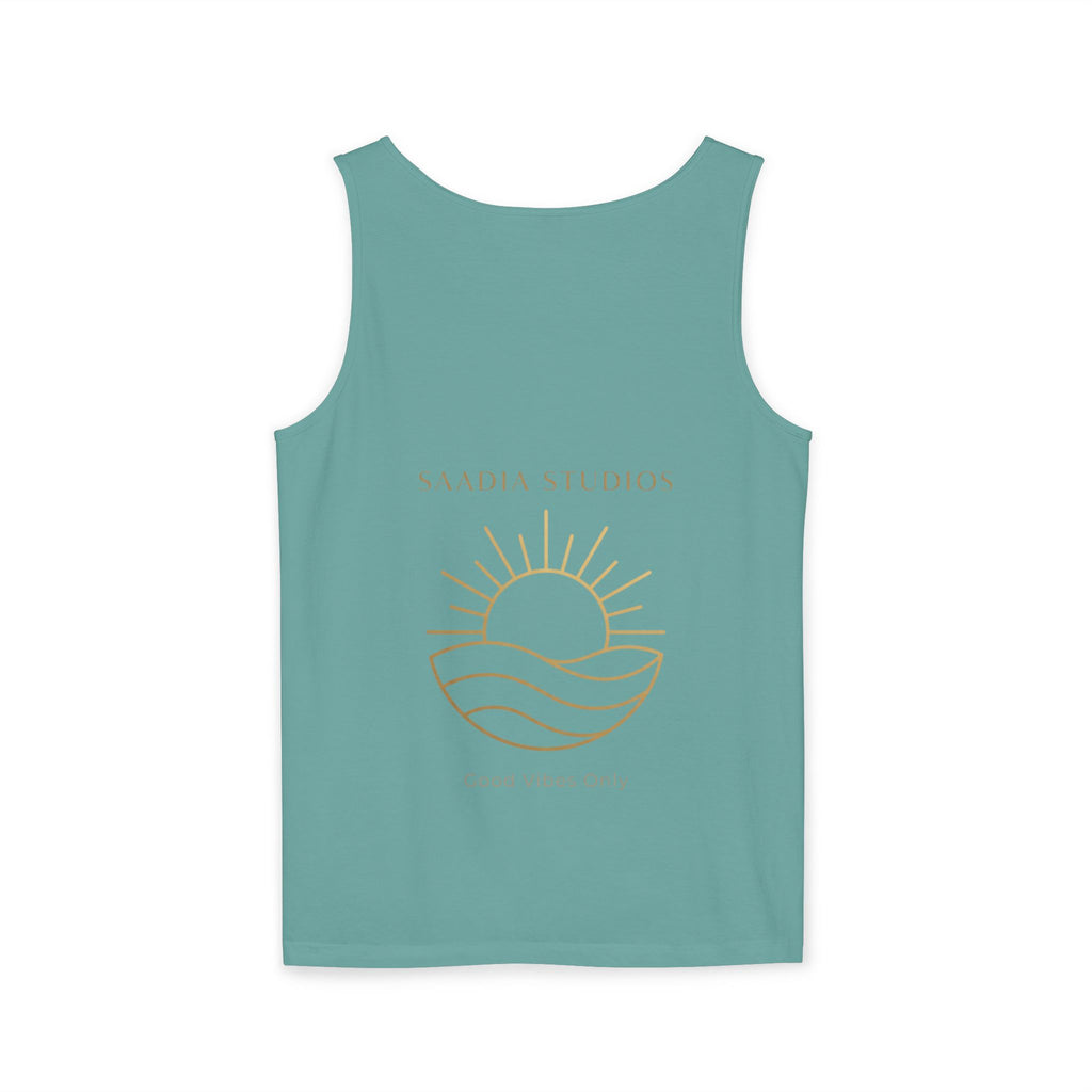 Summer State of Mind Tank Top – 'Good Vibes Only' Beach Graphic